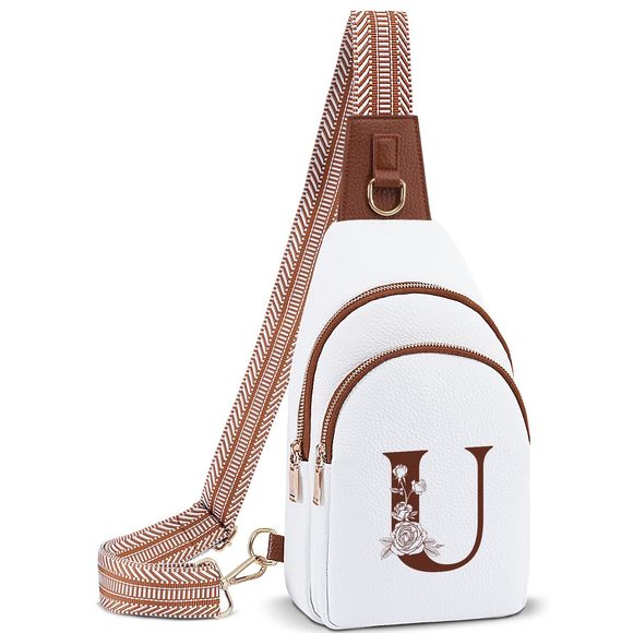 Initial Crossbody Bag Sling Shoulder Purses Cross Body Vacation Travel :'D - Picture 1 of 6